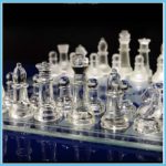 Frosted Glass Chess Pieces