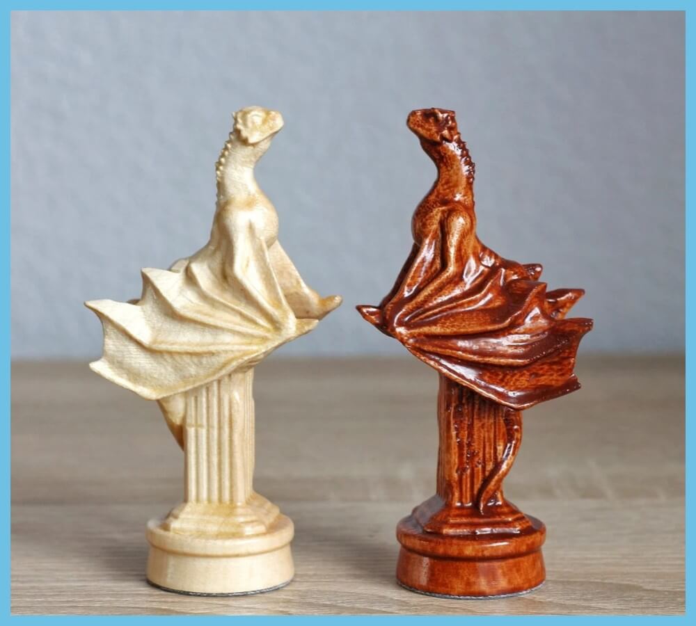 Games of Thrones Chess Pieces Wood 1