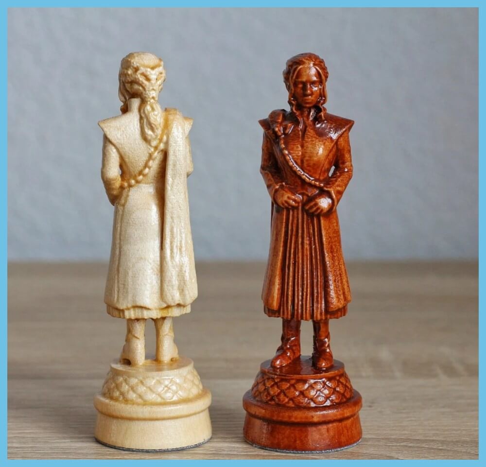Games of Thrones Chess Pieces Wood 3