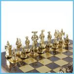 Gold Knight Chess Pieces 1