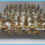 Gold and Silver Plated Frasier Chess Sets