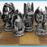 Gothic Medieval Times Kingdom Of The Dragon Chess Pieces