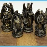 Gothic Medieval Times Kingdom Of The Dragon Chess Pieces 4