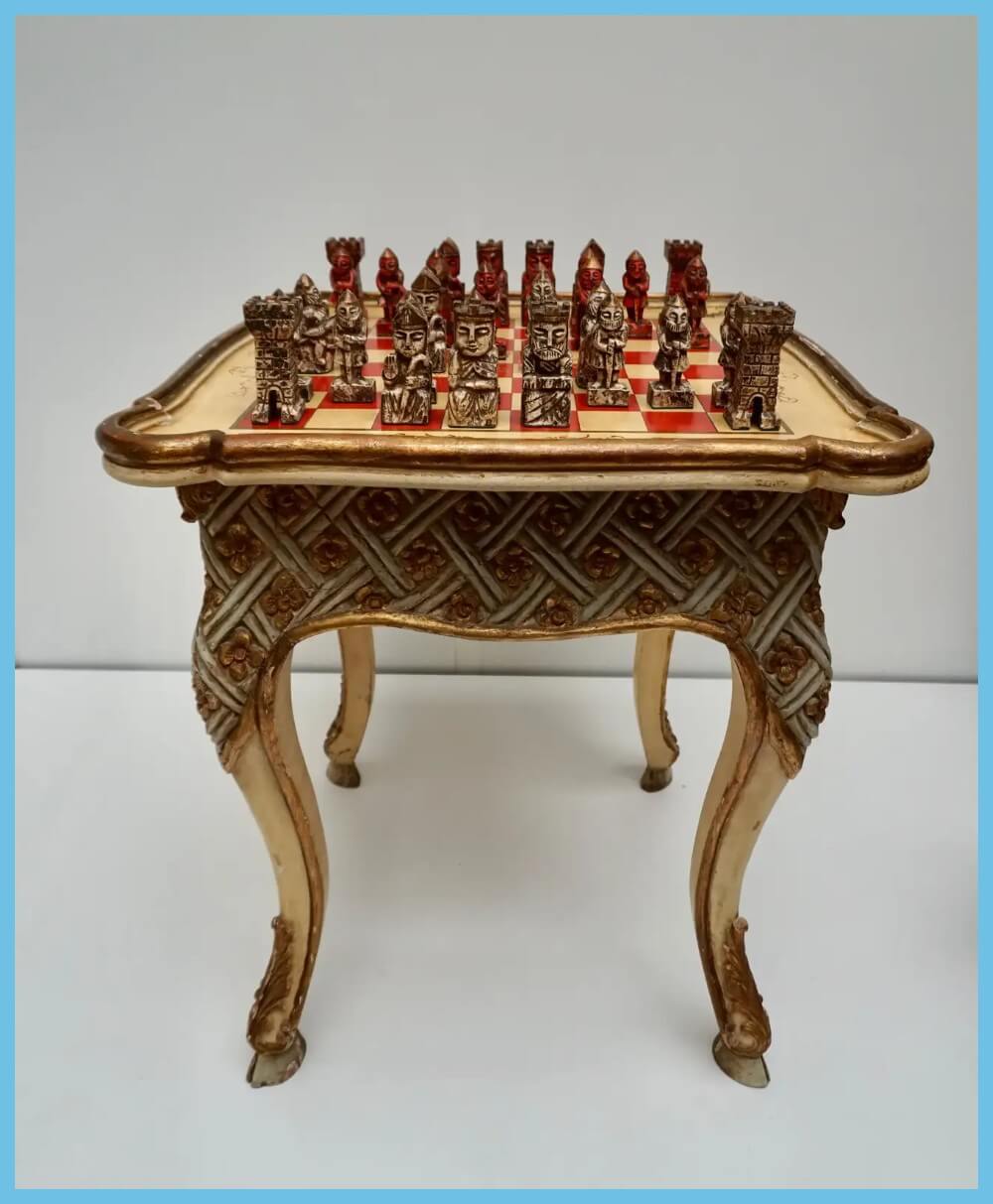 Handmade Wooden Chess Table 2