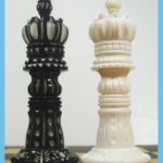 King Cross Staunton in Bone Chess Set Pieces 4