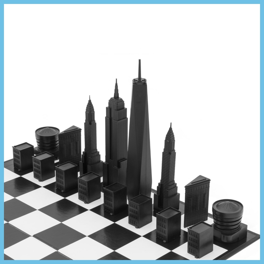 Large Black and White Chess Pieces