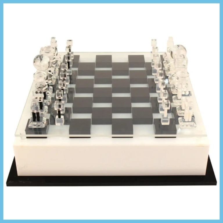 Large Mid-Century Modern Chess Set