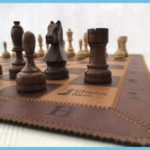 Leather Roll Up Chess Board 1