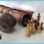 Leather Roll up Chess Board 20
