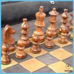 Leather Roll Up Chess Pieces