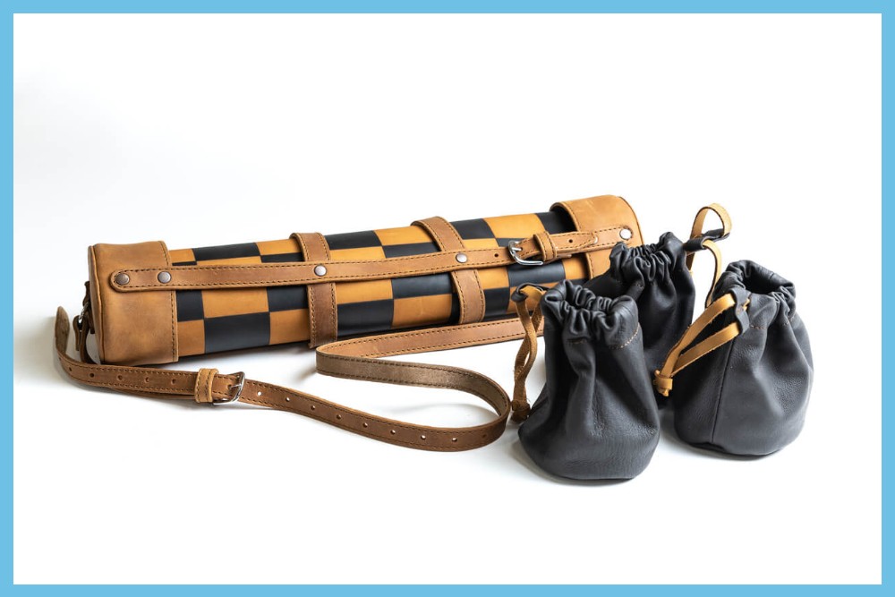 Leather Roll up Travel Chess Sets (1)