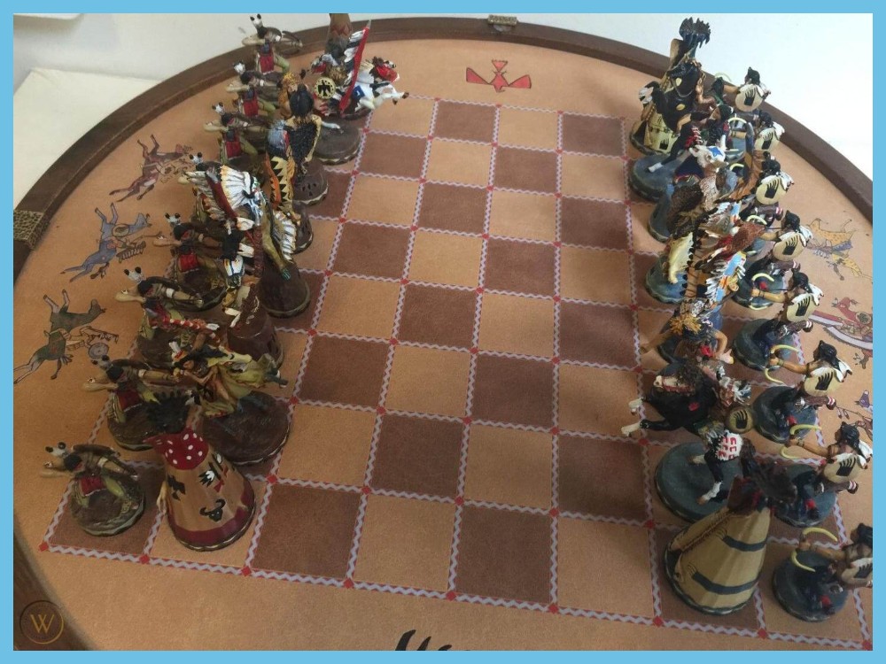 791 Chess Set Moulds 'American Indian' 