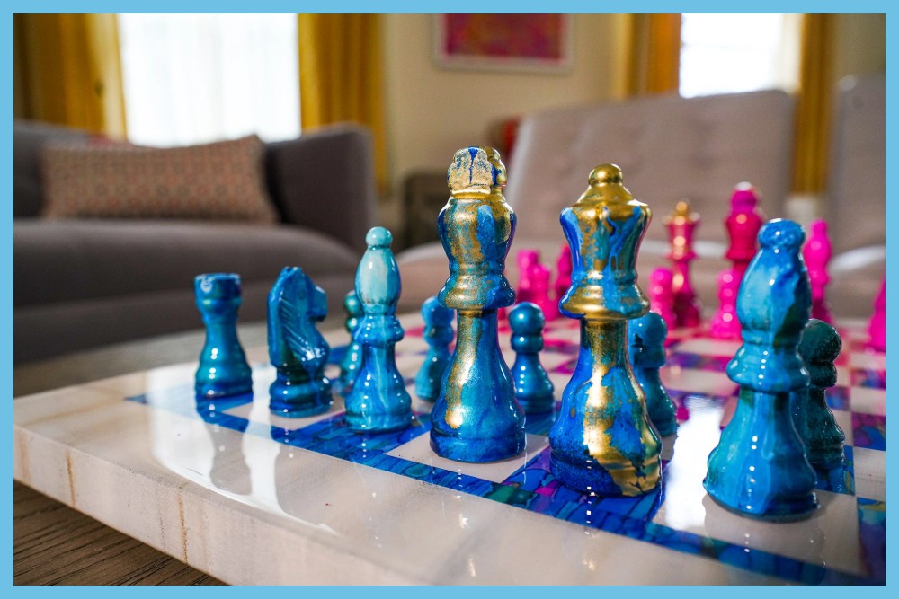 Pink Chess Set
