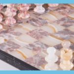 Pink Marble Chess Sets