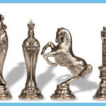Renaissance Theme Heavy Metal Chess Pieces 2