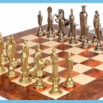Renaissance Theme Heavy Metal Chess Sets