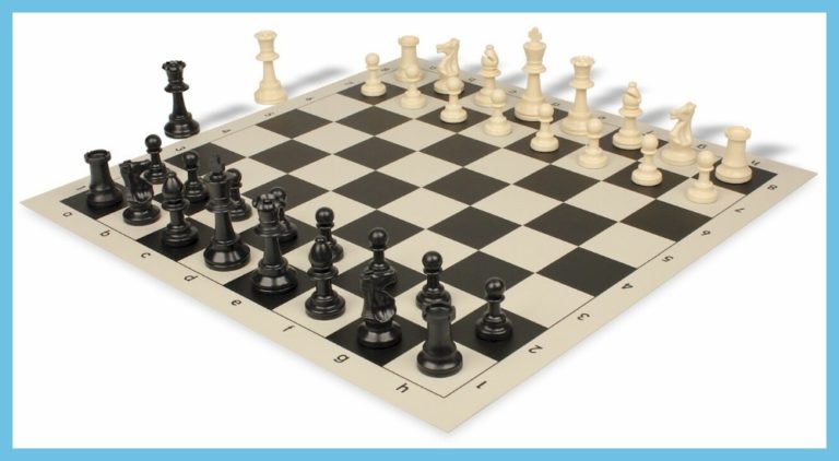 Small Black and White Chess Set