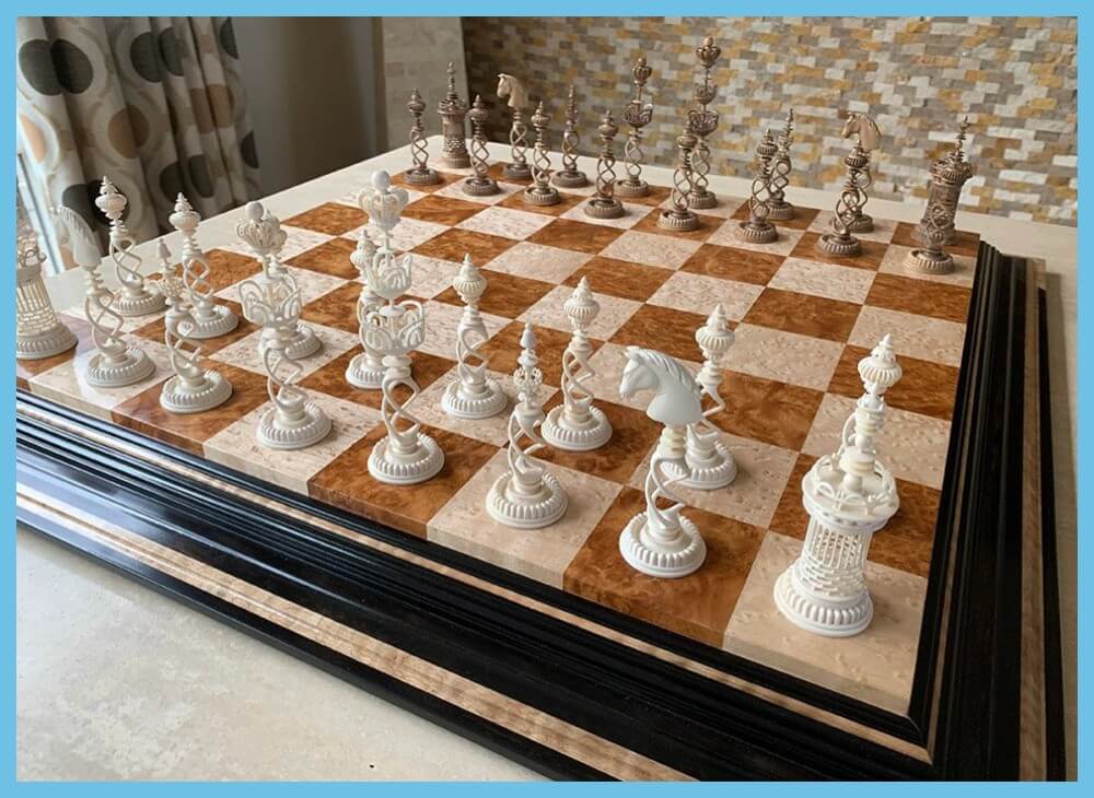 Spiral Selenus Chess Sets