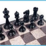 Staunton Plastic Granite Chess Pieces 1