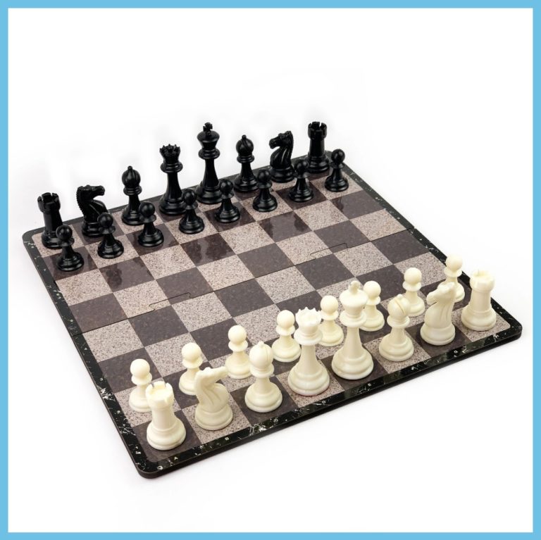 Staunton Plastic Granite Chess Set