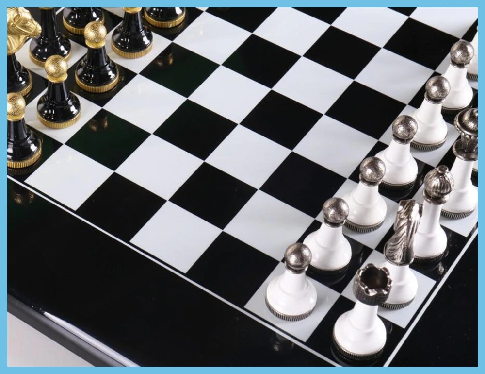 Traditional Black and White Chessboards