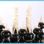 Vintage Bone Chess Pieces