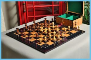 Vintage Chavet Chess Set