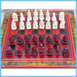 Vintage Chinese Jade Chess Set 1