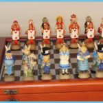 Alice in Wonderland Chess Sets Pewter