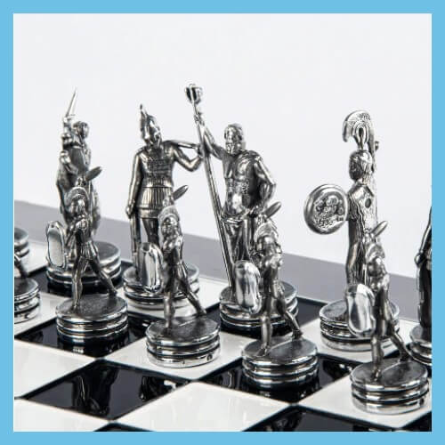 Aluminum Greek Mythology Chess Pieces 1