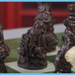 Brown And Natural Alice In Wonderland Chess Pieces 3