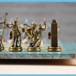 Gold And Silver Greek Mythology Chess Pieces 2
