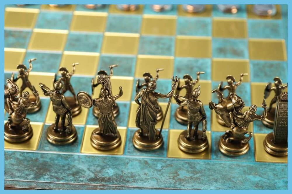 Gold and Silver Greek Mythology Chess