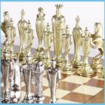 Large Metal Renaissance Greek Chess Pieces 1