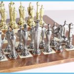Large Metal Renaissance Greek Chess Pieces