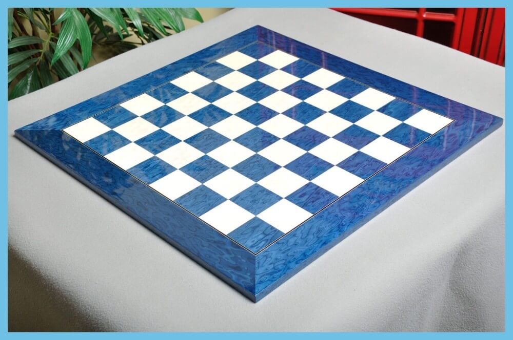 Maple Standard Blue and White Chessboards 1