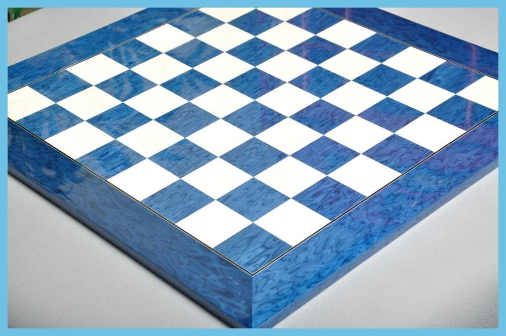 Maple Standard Blue and White Chessboards