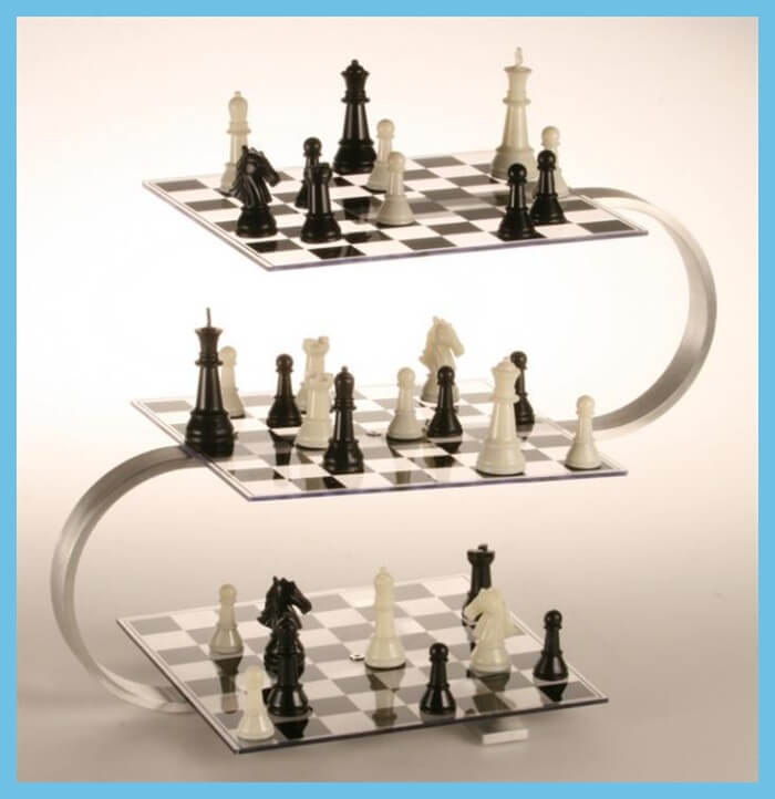 Modern Acrylic Chess Set