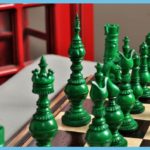 Oxford Luxury Bone Chess Pieces 14