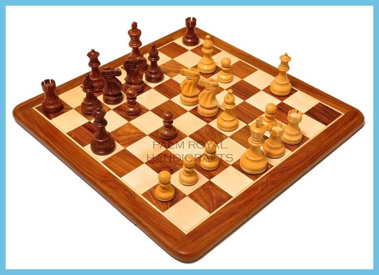 Palm Royal Handicraft Wooden Chess Set India