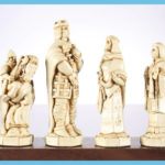 The Battle Of Hastings Antique Ivory Chess Pieces