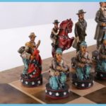 Vintage Civil War Chess Pieces 1