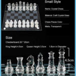 Crystal Frosted Glass Chess Sets