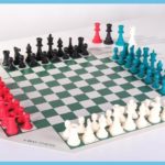 Large 4 Player Silicone Chess Sets