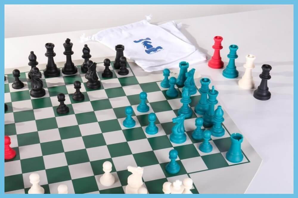 Large 4 Player Silicone Chess