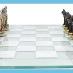 Pharaoh Army Vs Augustus Caesar Frosted Glass Chess Set 1
