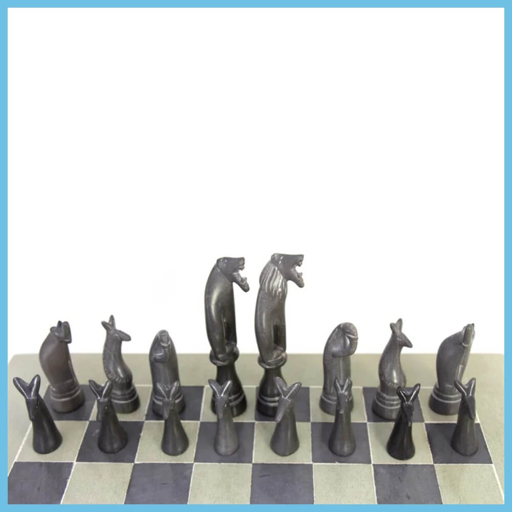 Safari Animal Chess Pieces