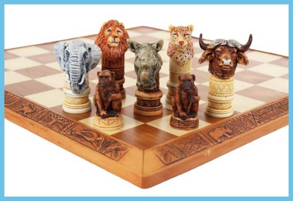 Safari Animal Chess Set