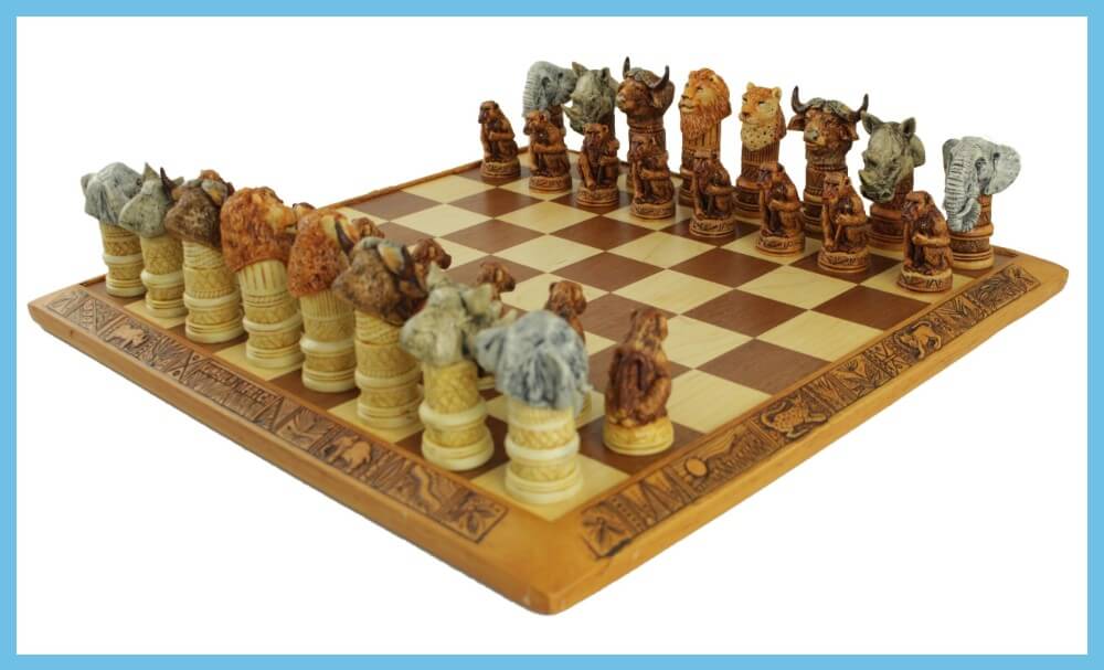 Safari Animal Themed Chess