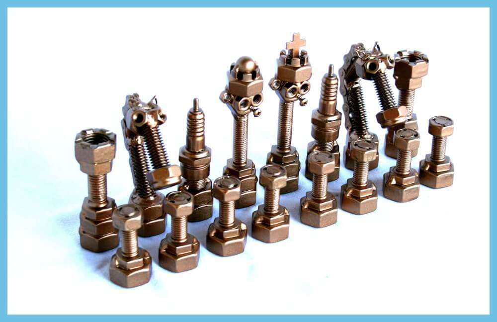 Stainless Steel Chess Pieces 2